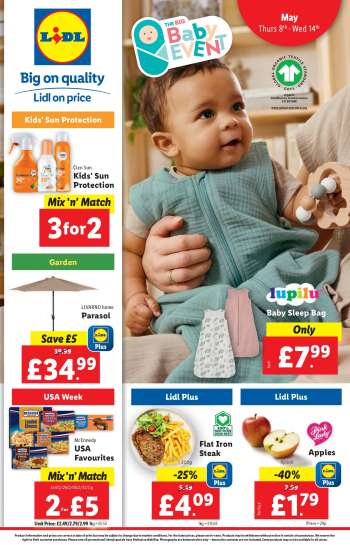Lidl offer  - 08/05/2025 - 14/05/2025.