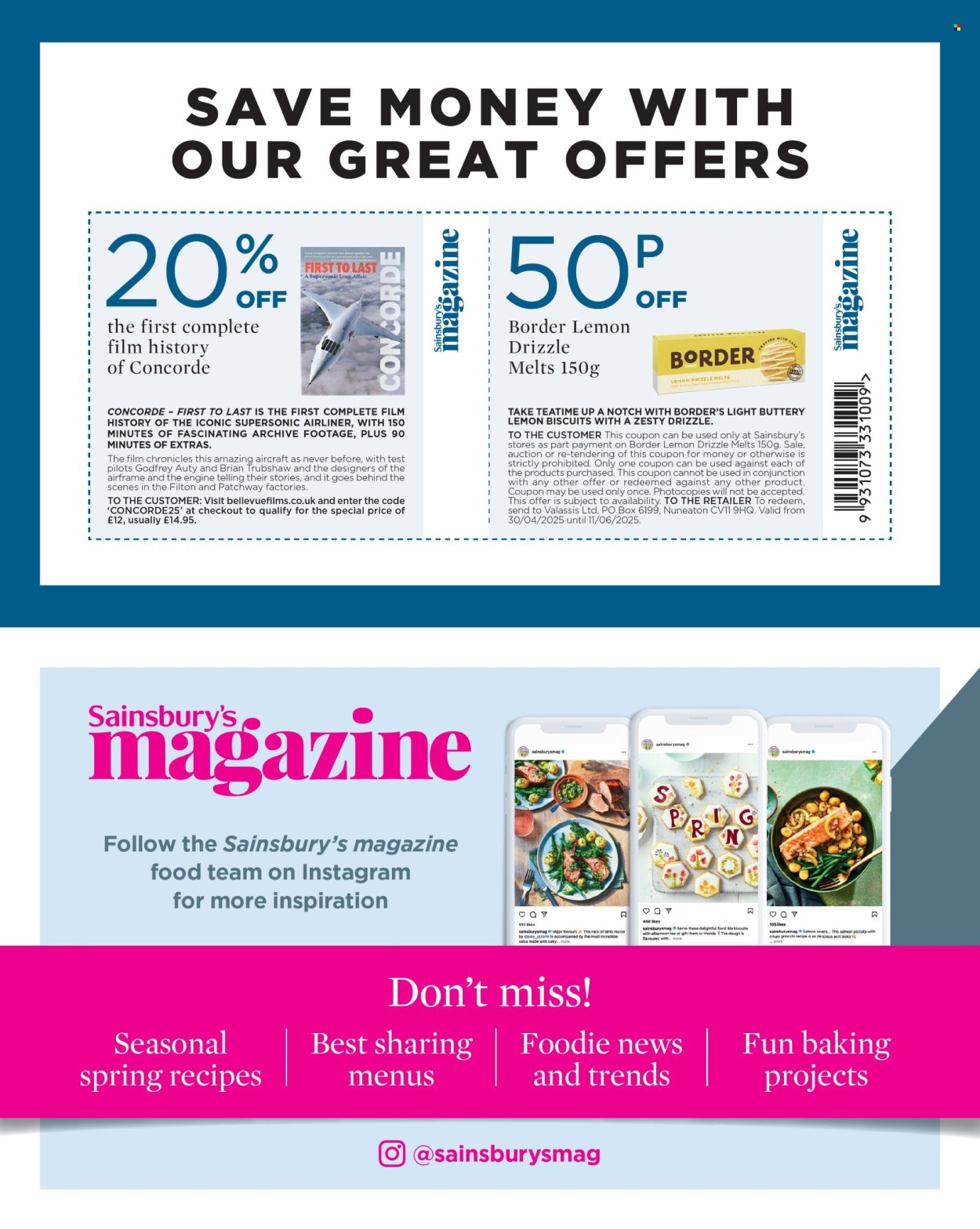 Sainsbury's offer - 01/05/2025 - 31/05/2025. Page 1