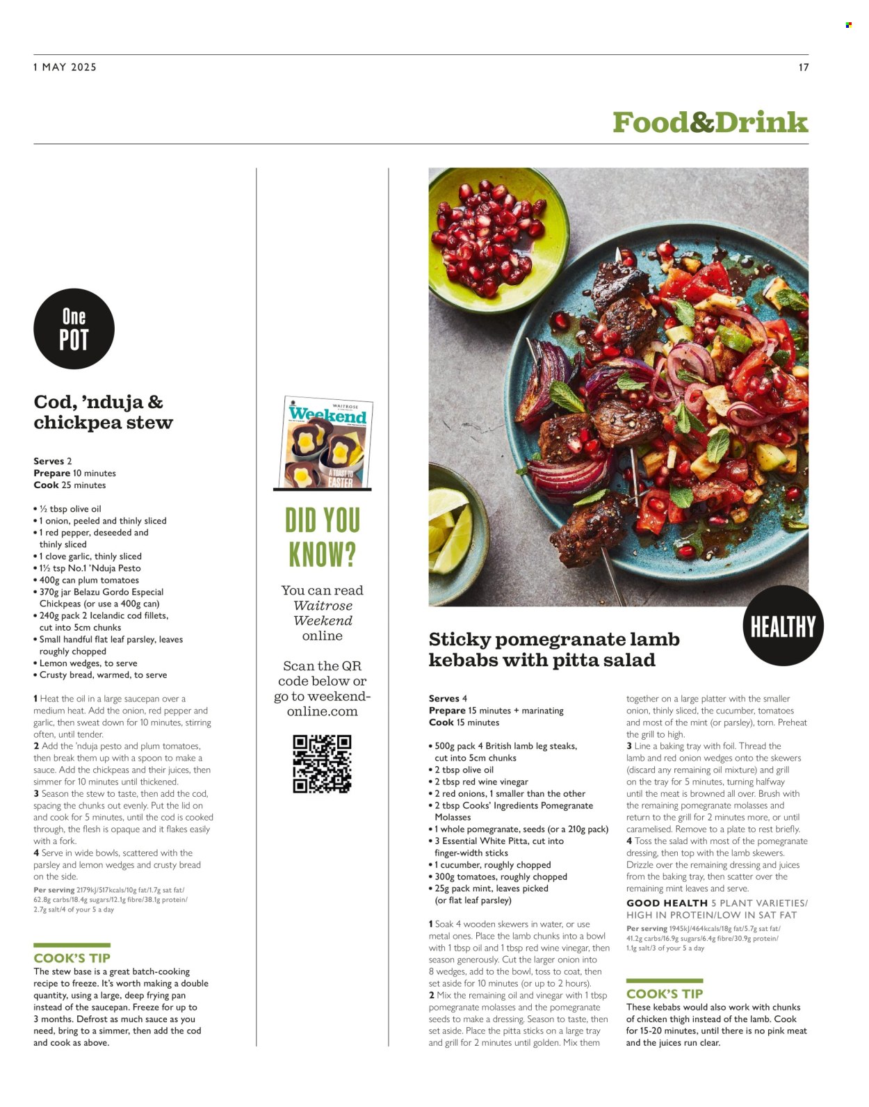 Waitrose offer. Page 1