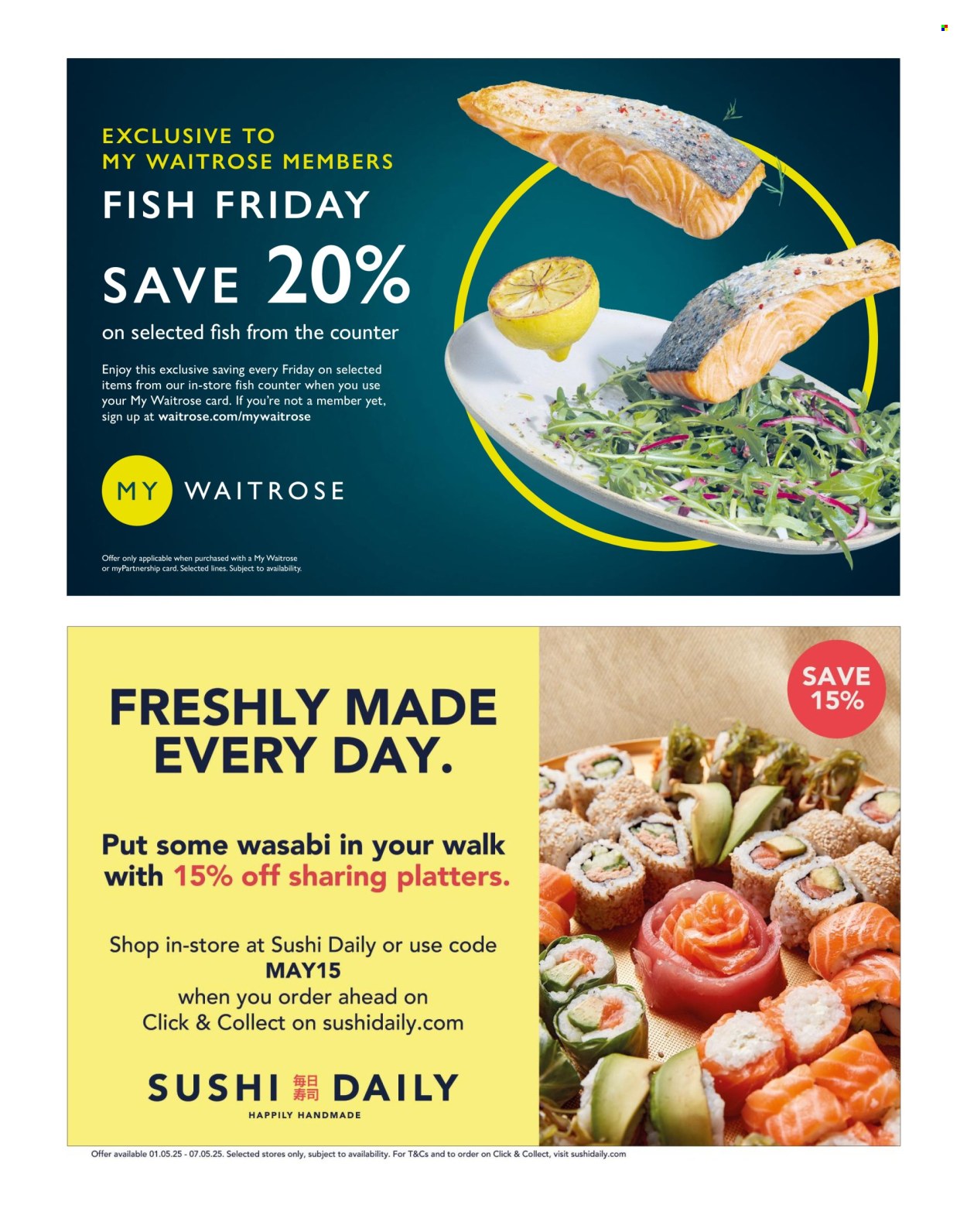 Waitrose offer. Page 1