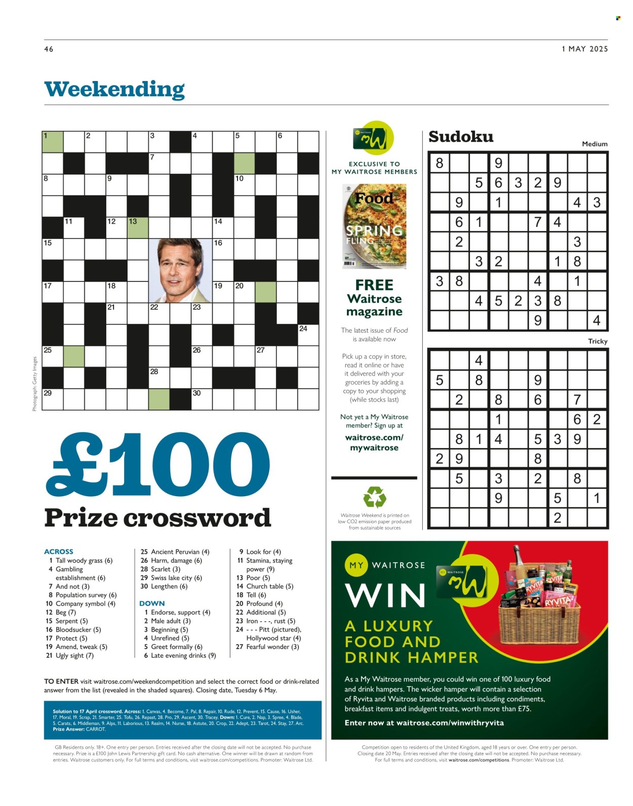 Waitrose offer. Page 1