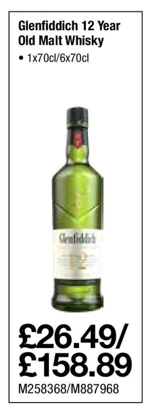 Glenfiddich 12 Year Old Malt Whisky