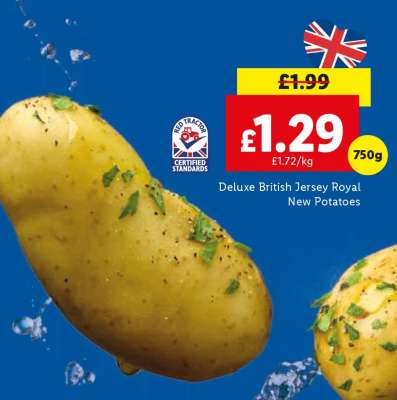 Deluxe British Jersey Royal New Potatoes