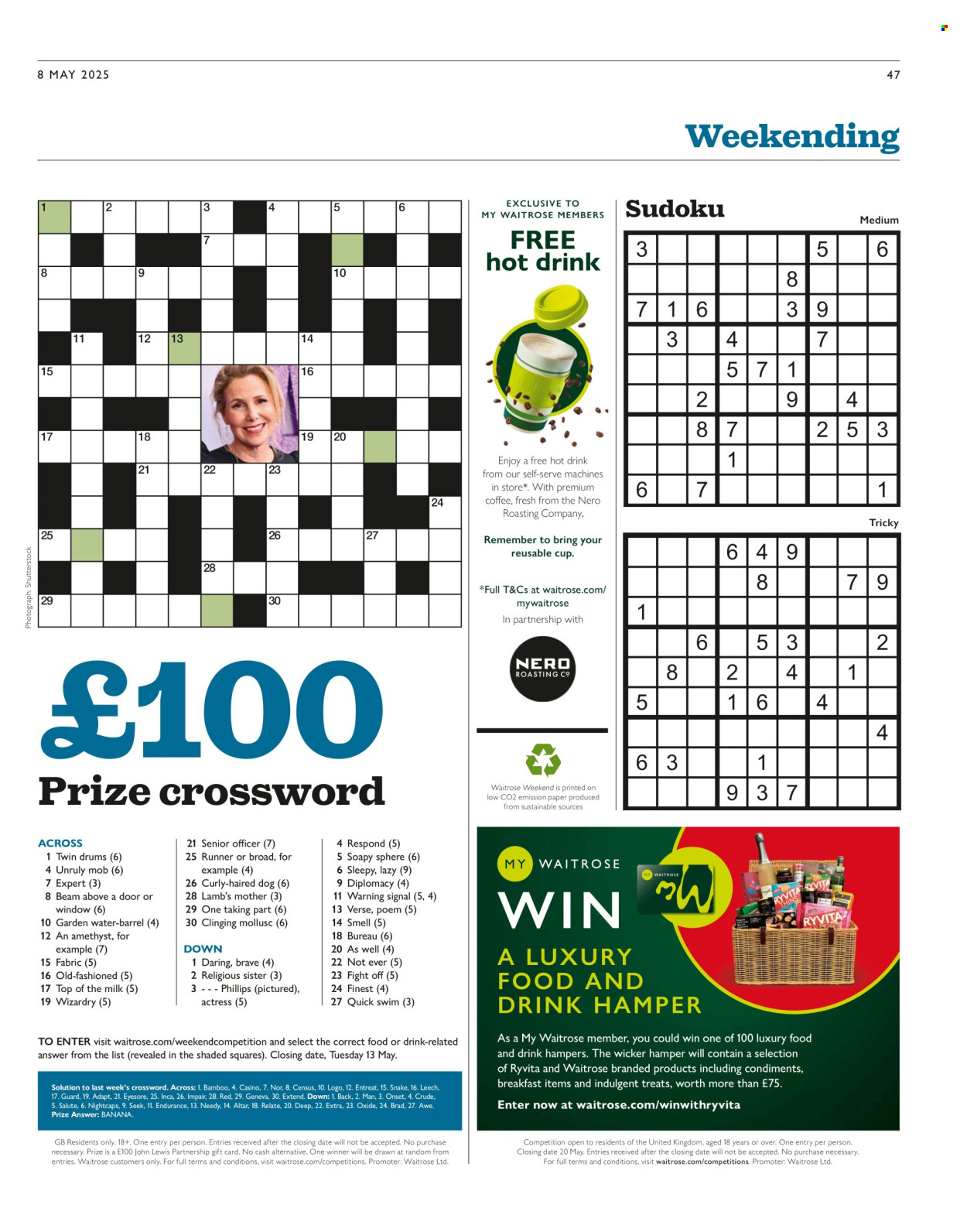 Waitrose offer. Page 1