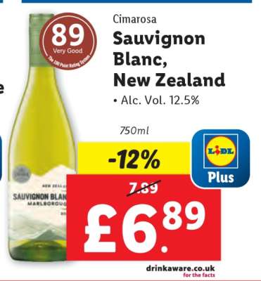 Cimarosa Sauvignon Blanc, New Zealand