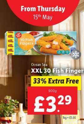 Ocean Sea XXL 30 Fish Fingers