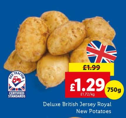 Deluxe British Jersey Royal New Potatoes