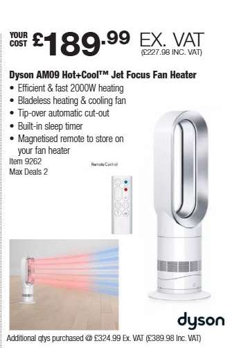 Dyson AM09 Hot+Cool™ Jet Focus Fan Heater