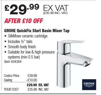 GROHE QuickFix Start Basin Mixer Tap