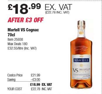 Martell VS Cognac 70cl