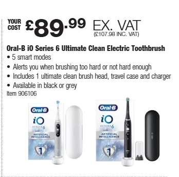 Oral-B iO Series 6 Ultimate Clean Electric Toothbrush