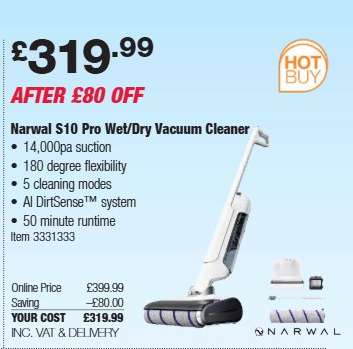 Narwal S10 Pro Wet/Dry Vacuum Cleaner