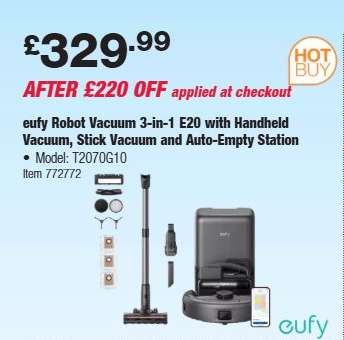 eufy Robot Vacuum 3-in-1 E20