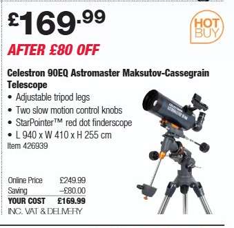 Celestron 90EQ Astromaster Maksutov-Cassegrain Telescope