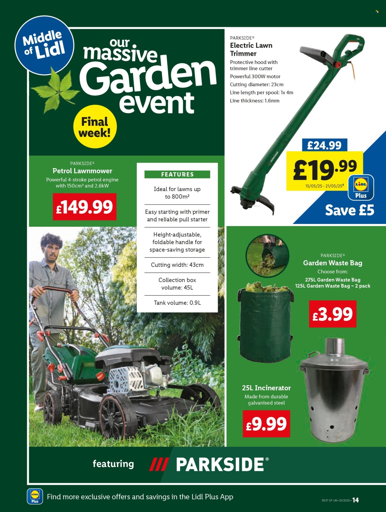 Lidl offer - 15/05/2025 - 21/05/2025. Page 1