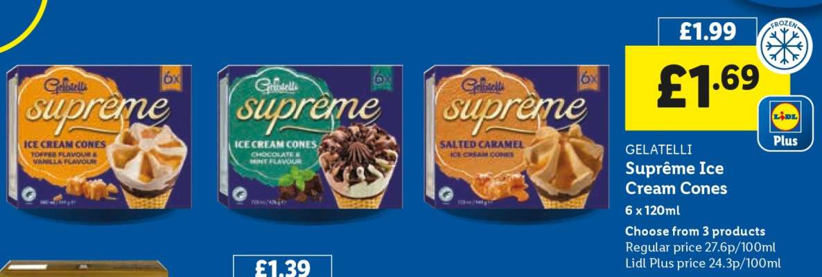 Gelatelli Supreme Ice Cream Cones