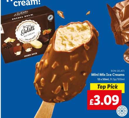 BON GELATI Mini Mix Ice Creams