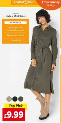 ESMARA Ladies’ Shirt Dress