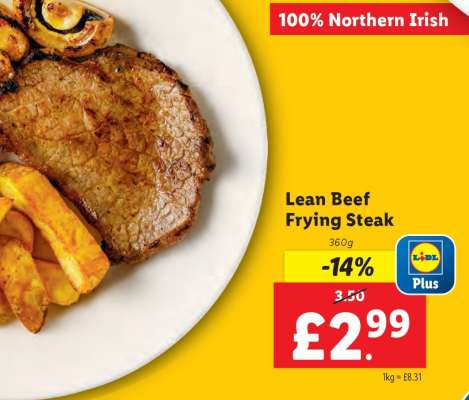 Lean Beef Frying Steak