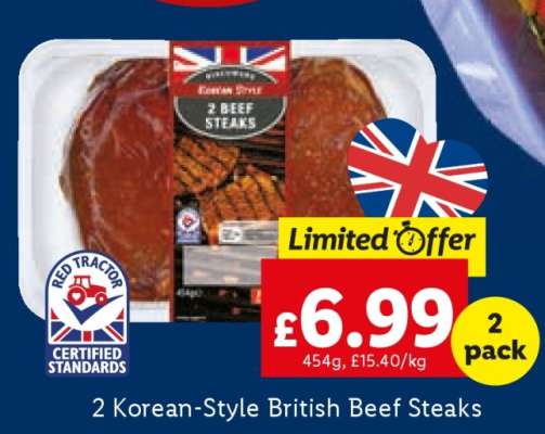 2 Korean-Style British Beef Steaks