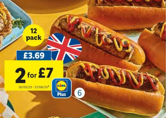 12 pack Hot Dogs