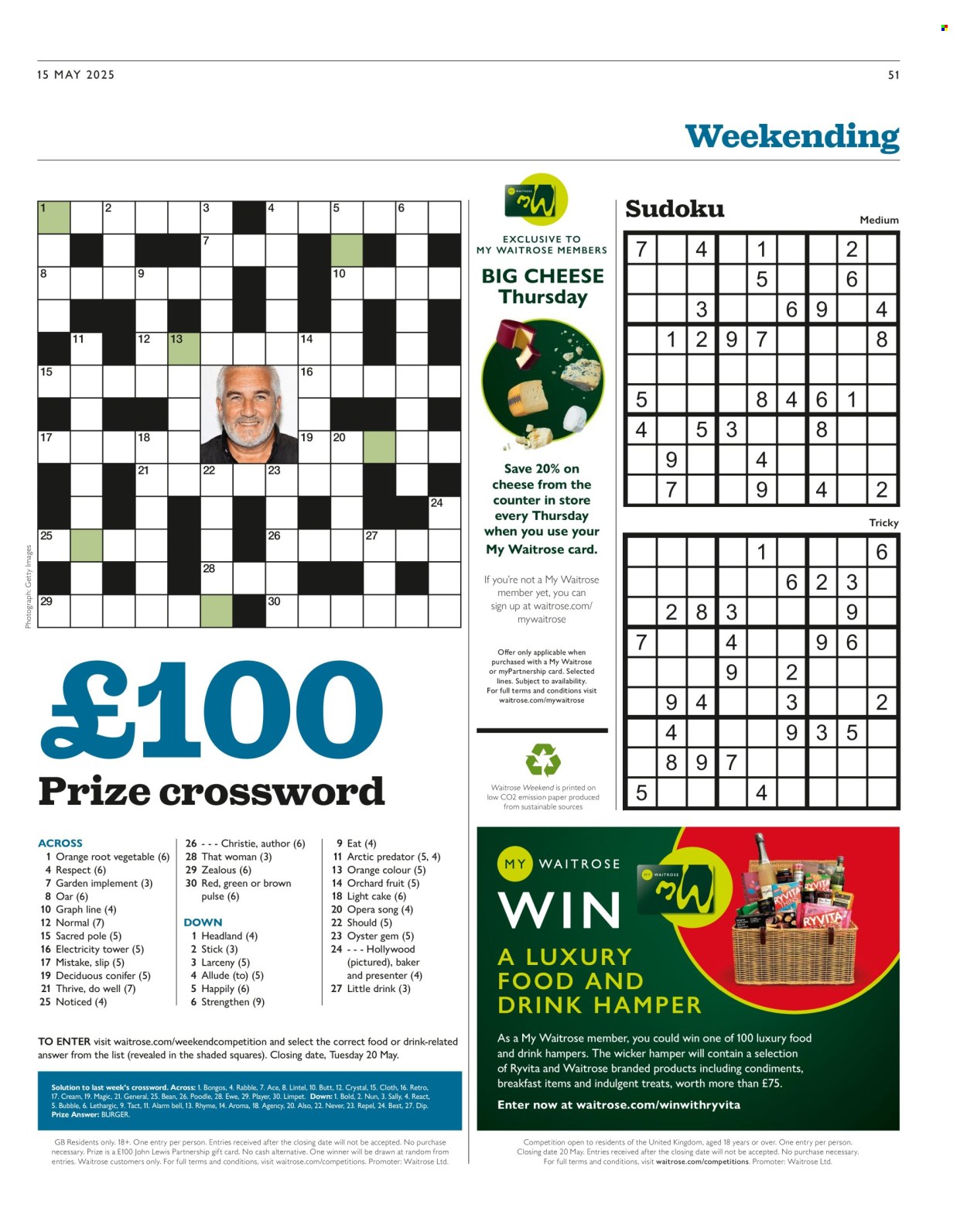 Waitrose offer. Page 1