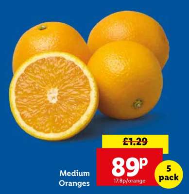 Medium Oranges