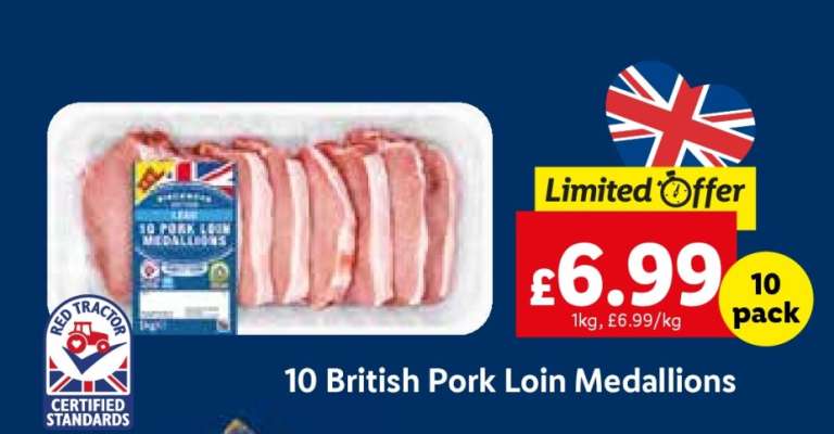 10 British Pork Loin Medallions