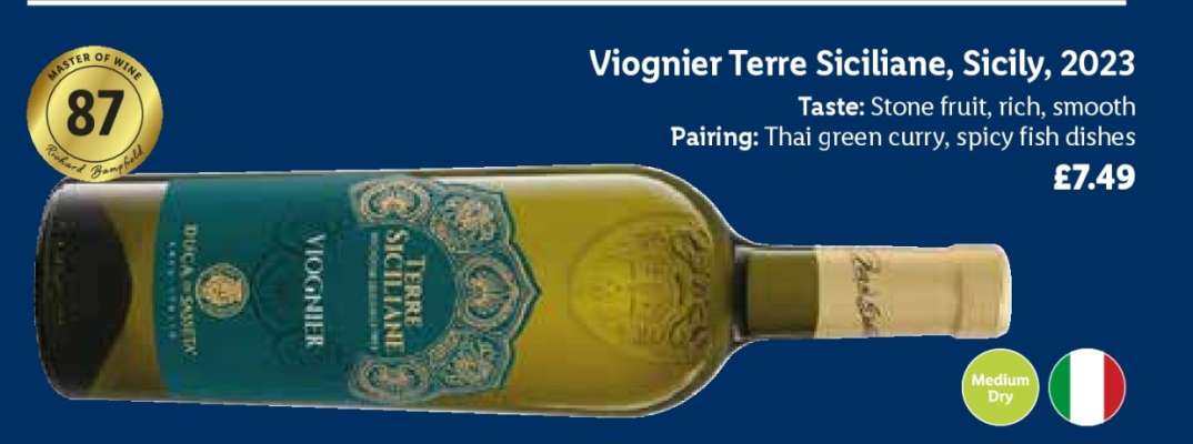 Viognier Terre Siciliane, Sicily, 2023