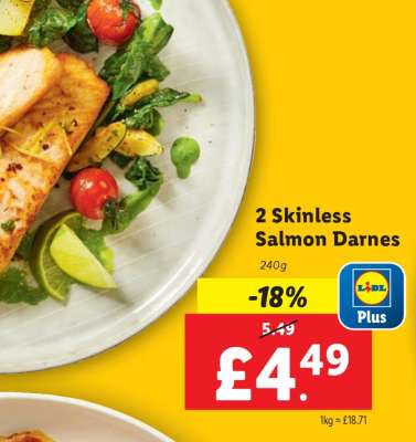 2 Skinless Salmon Darnes