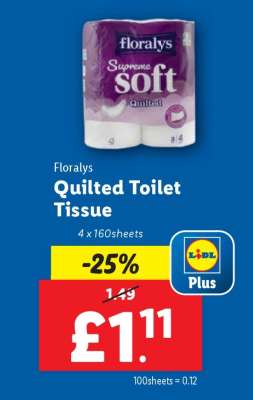 Floralys Quilted Toilet Tissue