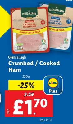Glensallagh Crumbed / Cooked Ham