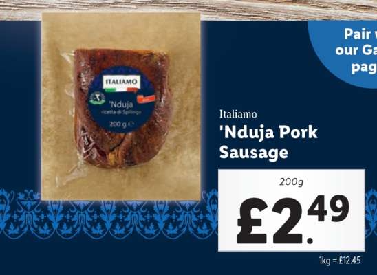 Italiamo 'Nduja Pork Sausage