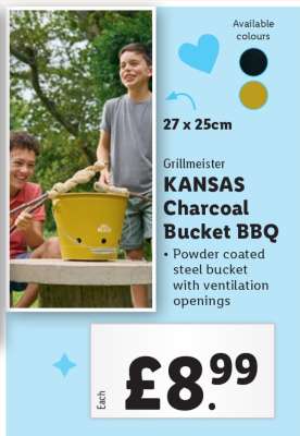 Grillmeister KANSAS Charcoal Bucket BBQ