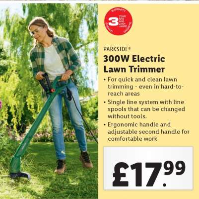 PARKSIDE 300W Electric Lawn Trimmer