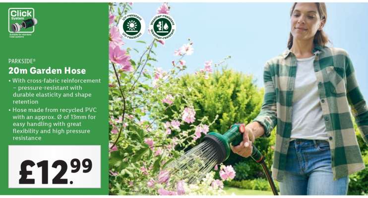 PARKSIDE® 20m Garden Hose