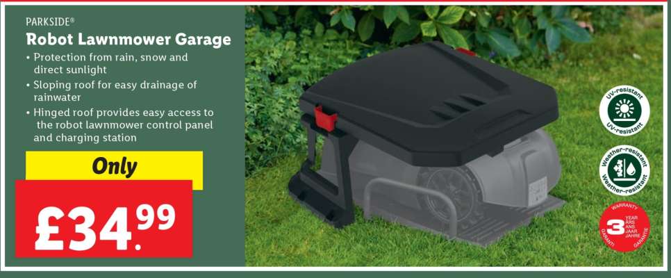 PARKSIDE Robot Lawnmower Garage