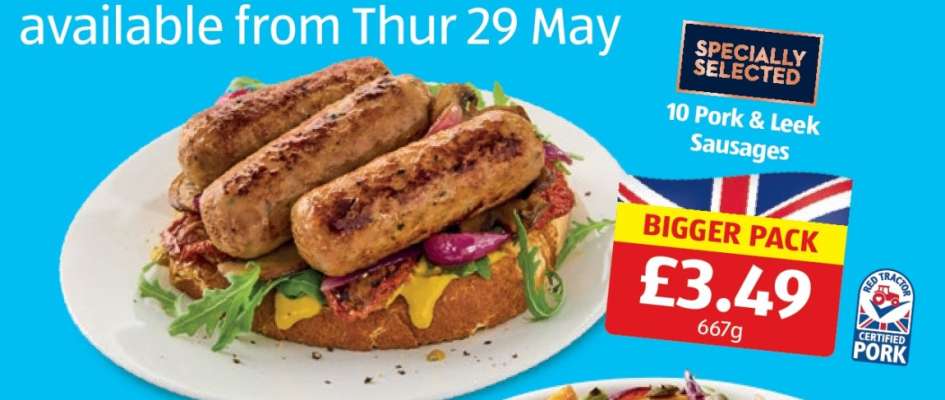 10 Pork & Leek Sausages