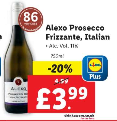 Alexo Prosecco Frizzante, Italian