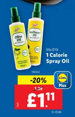 Vita D'Or 1 Calorie Spray Oil