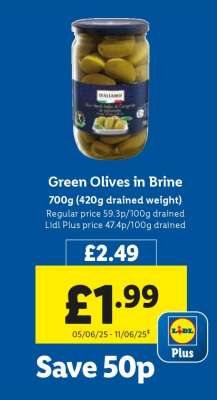 Green Olives in Brine