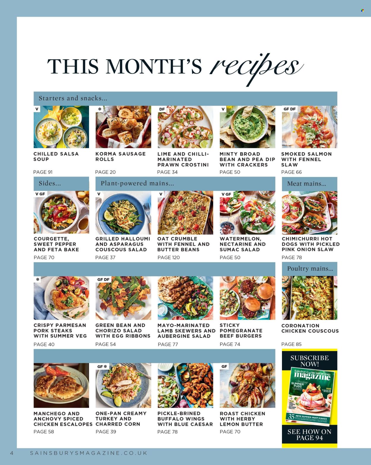 Sainsbury's offer. Page 4
