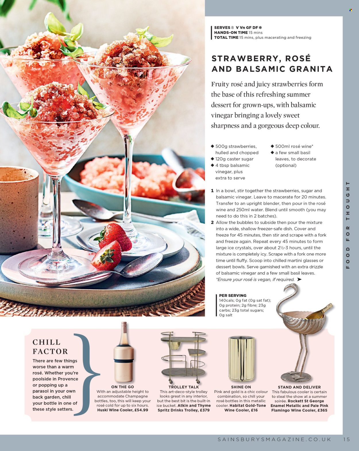 Sainsbury's offer. Page 15