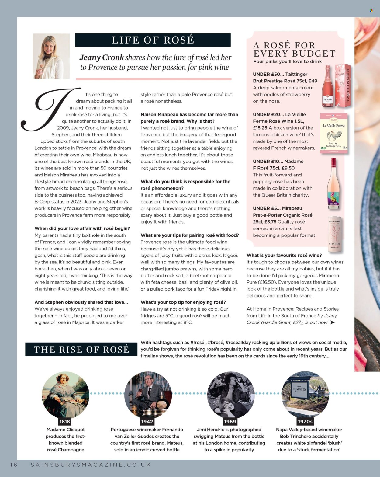Sainsbury's offer. Page 16