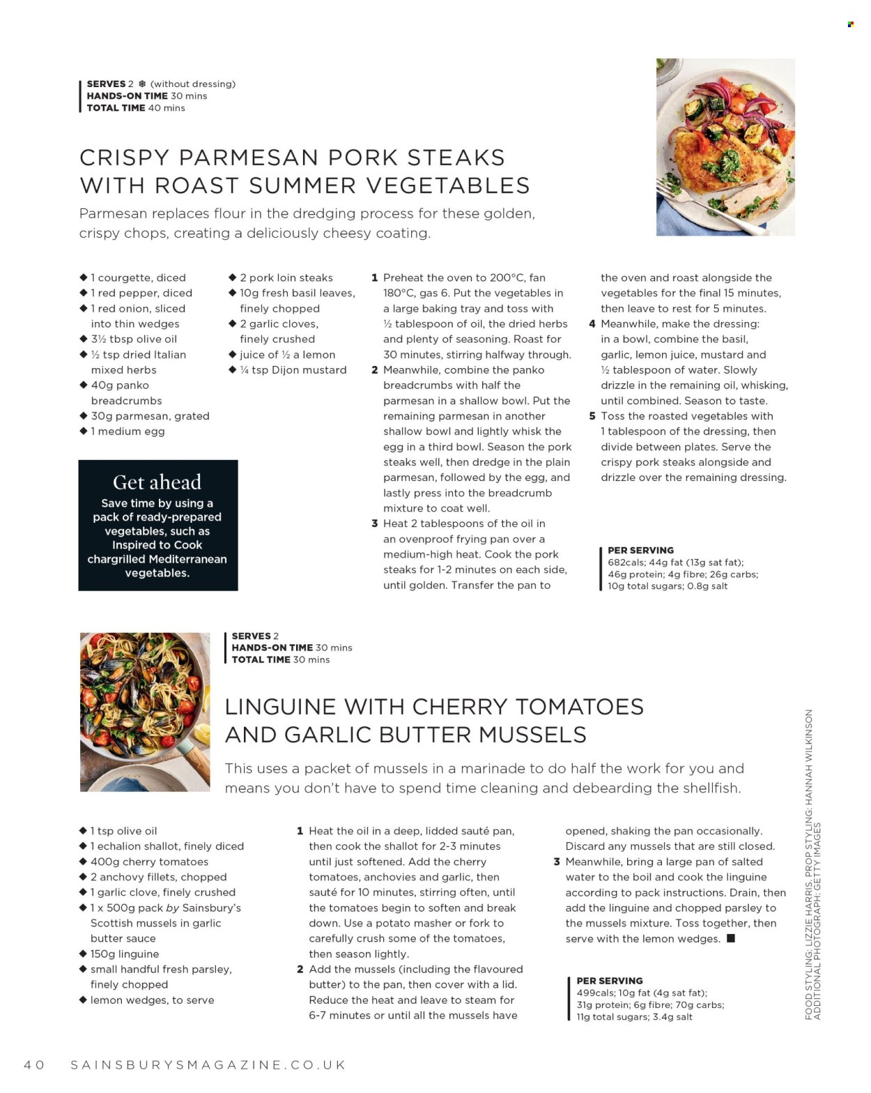 Sainsbury's offer. Page 40