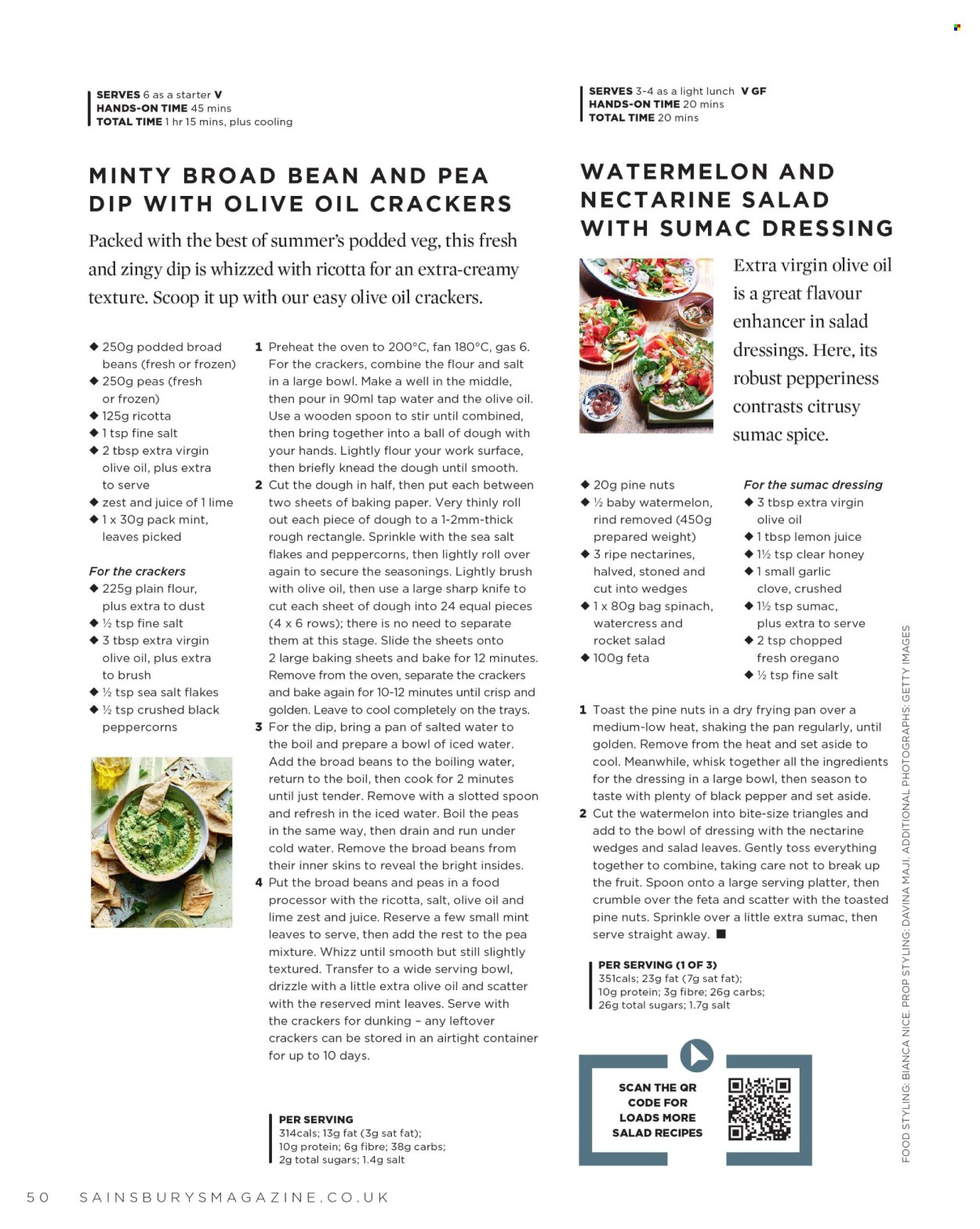 Sainsbury's offer. Page 50