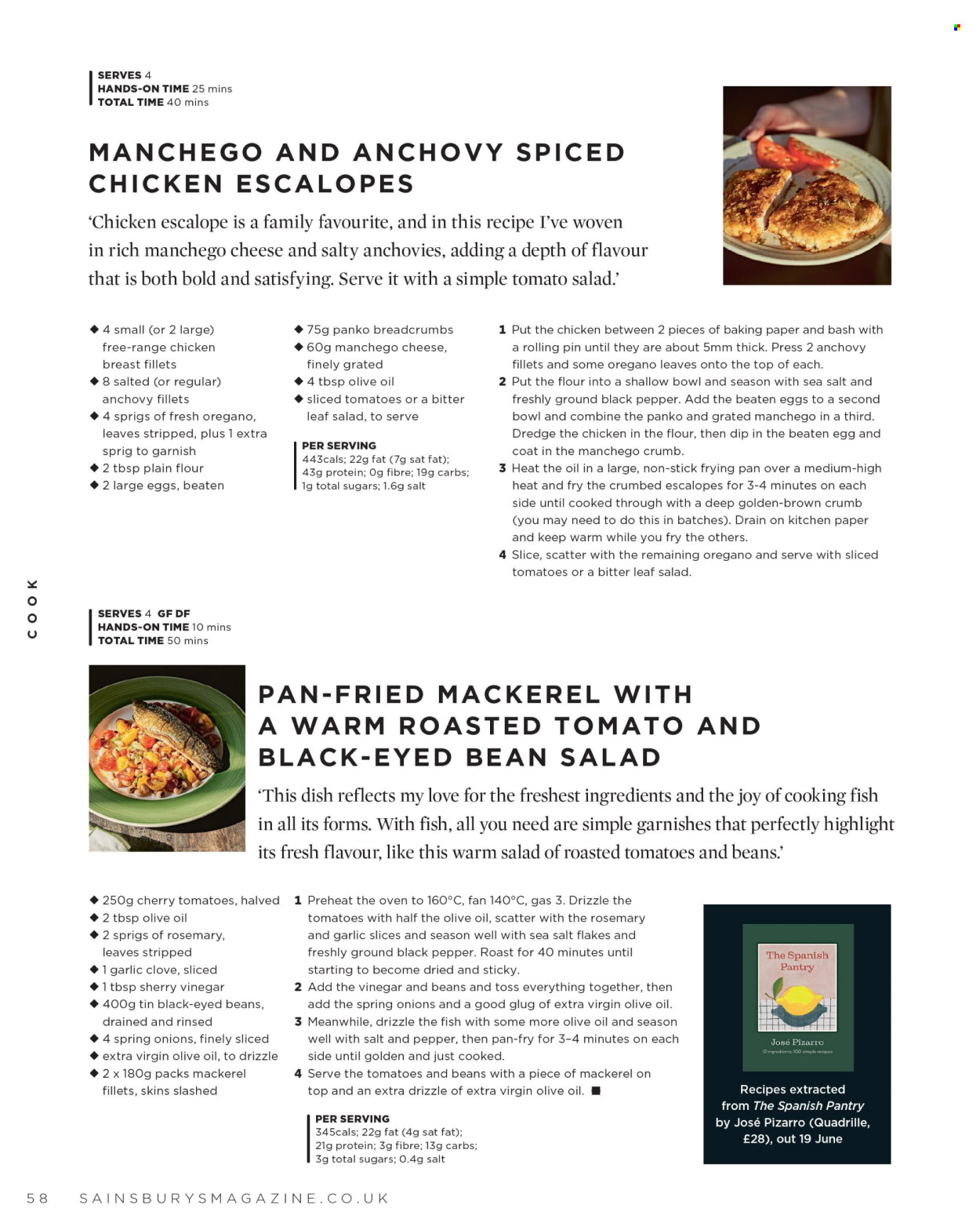 Sainsbury's offer. Page 58