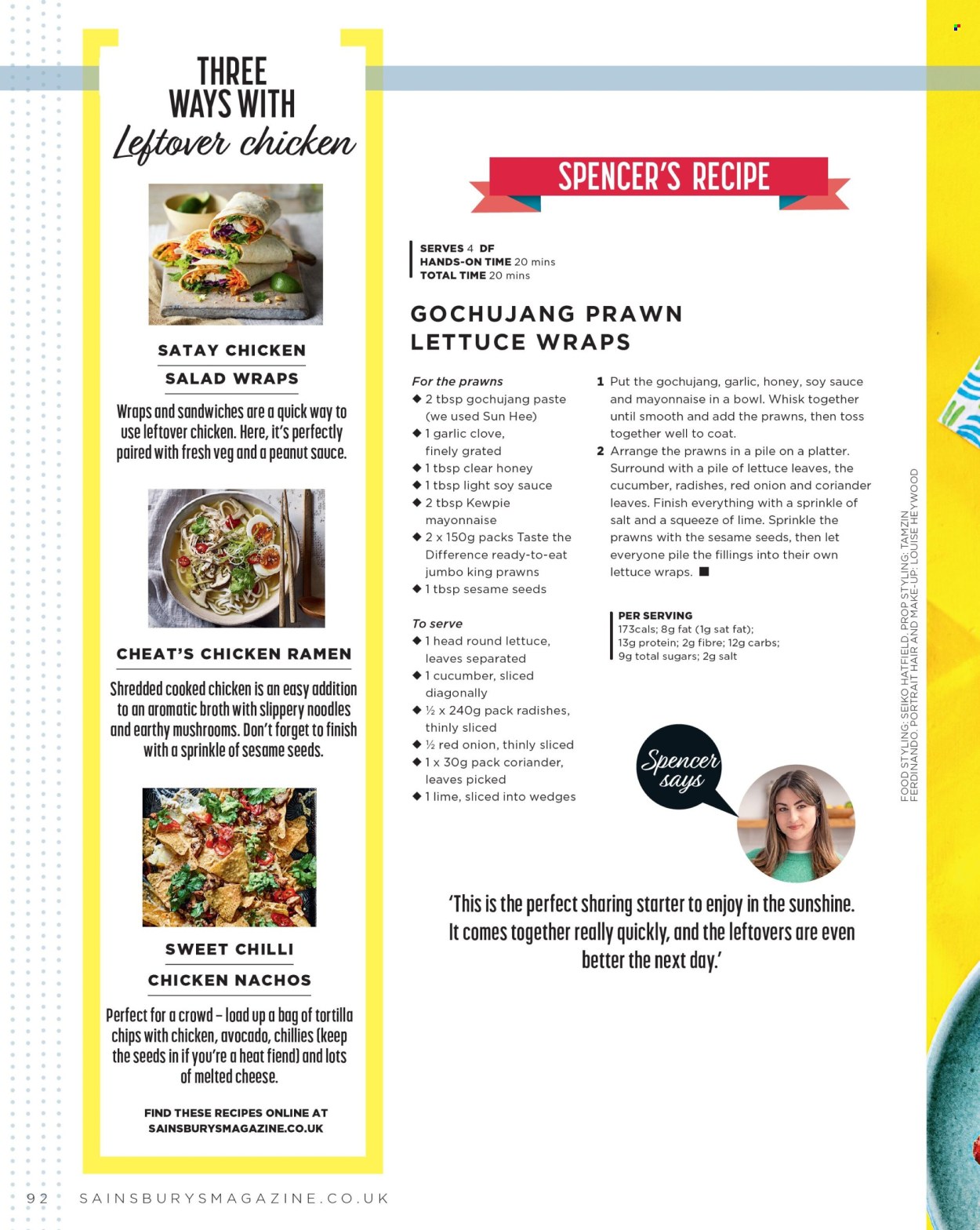 Sainsbury's offer. Page 92