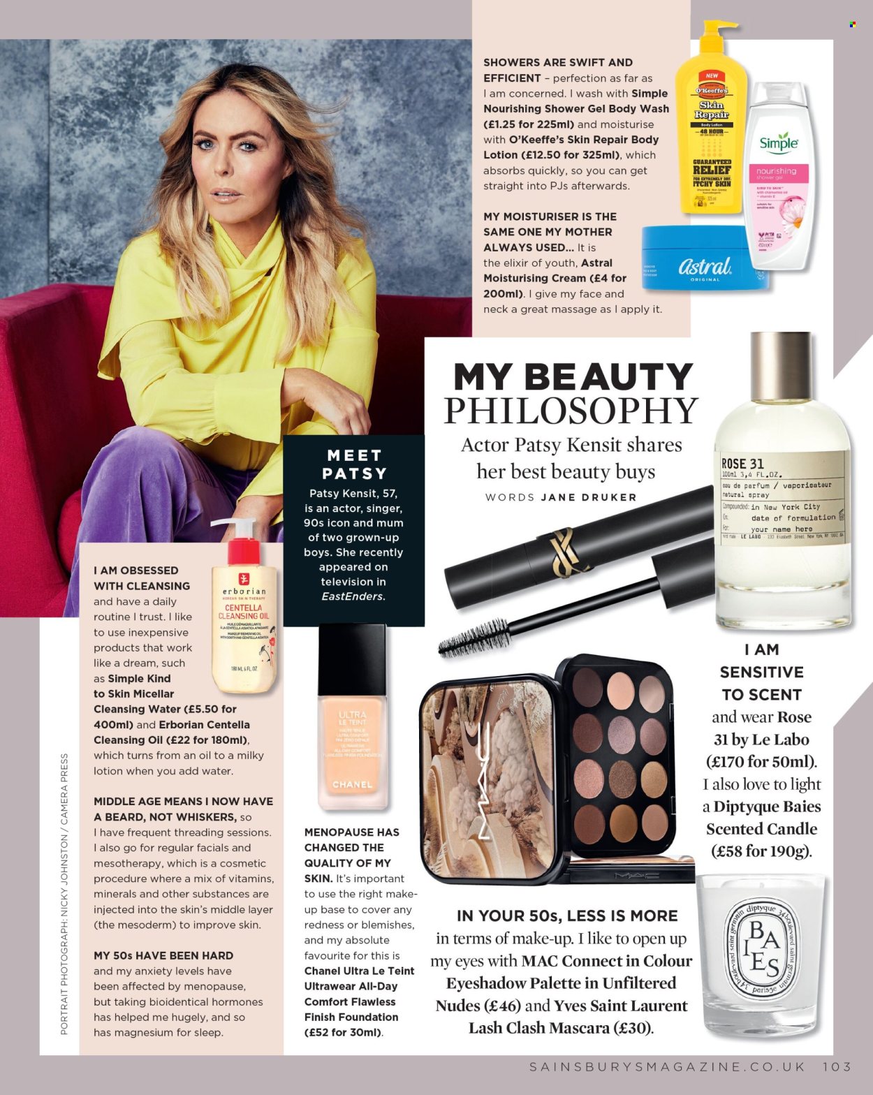 Sainsbury's offer. Page 103