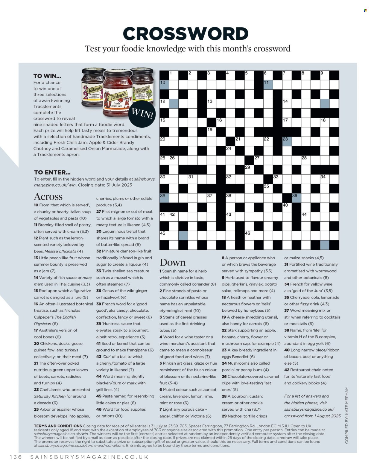 Sainsbury's offer. Page 136